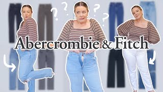 i tried on all of ABERCROMBIE's new jeans for fall 2022 (so you don't have to)