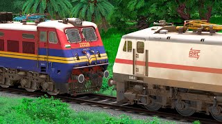 WAP4 to WAP7 LOCOMOTIVE CHANGE | BUMPY RAILROAD | Train Simulator | Railworks 3 | NTG GAMING