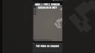 Make a simple dungeon generator in Unity. #gamedevelopment #tutorial #unity3d #proceduralgeneration