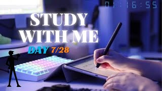 Day 7/30| Night Study with me| pomodoro technique | 12 hours challenge | Admission Test preparation.