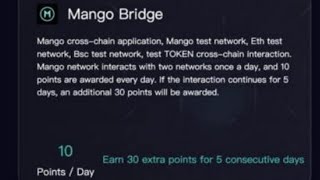 Mango Testnet. How to Bridge Mango Network