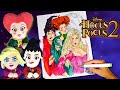 Disney Hocus Pocus 2 Winifred Sarah Mary Sanderson Witches Coloring