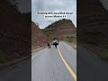 Running across Mexico with my police escort during my triathlon around the world 🇲🇽