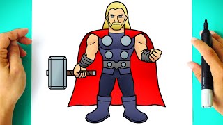 Como DESENHAR o THOR  - Como DIBUJAR a THOR - How to DRAW THOR