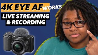 Fix 4K Eye Autofocus in Video & Live Streaming on the Sony ZV-E10 (a6600, a6400 & ZV-1)