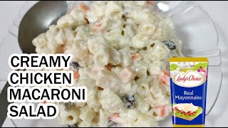 EASY CHICKEN MACARONI SALAD | CHICKEN MACARONI SALAD W/ LADY'S CHOICE MAYONNAISE