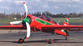 ✈ Sukhoi Su-29 G-SUUK Radial Engine Start \u0026 Departure from London Southend!