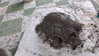 Amazing Rendering Techniques Turtle | Creative Ideas With Sand and Cement Materials