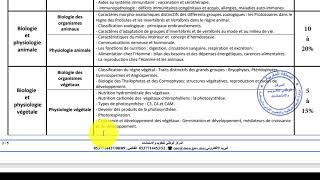 توصيف مادة التخصص (قراءة في محاور الإختبار الكتابي لمادة علوم الحياة والأرض)