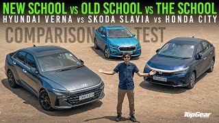 Hyundai Verna Vs Skoda Slavia Vs Honda City | Comparison Test