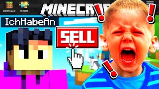 **ANGRY** Kid FREAKED When I SOLD His Minecraft ACCOUNT!