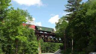 HD: Chasing Vermont Rail System GMRC 263 from North Clarendon to Ludlow