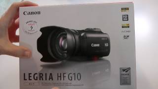 Canon Legria (Vixia) HF G10 Camcorder Unboxing \u0026 Product Tour