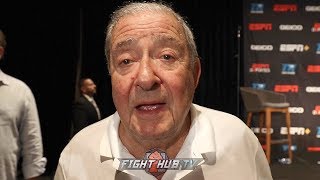 BOB ARUM "CANELO HAS ALOT OF BALLS! SELECTS DIFFICULT GUYS TO FIGHT!"