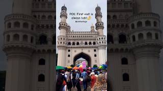 Charminar is lub!! #firstvisit #charminar #charminarvlog #hyderabad #youtubeshorts #short #vlogs #me