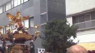 東京・深川　富岡八幡宮例大祭２０１４　神輿連合渡御　東陽五　2014.8.17 Tomioka Hachimangu Festivals Mikoshi