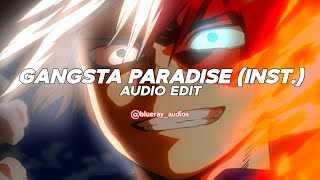 gangsta's paradise (instrumental) - Coolio (feat.LV) 《edit audio》