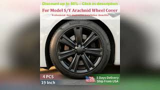 4PCS Hubcap Design for Tesla Model S/Model Y 2023 19 Inch Arachnid Wheel Cover Performance Replac