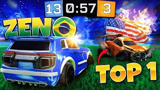 O DIA QUE O ZEN BRASILEIRO APOSENTOU O TOP 1 AMERICANO NO ROCKET LEAGUE...