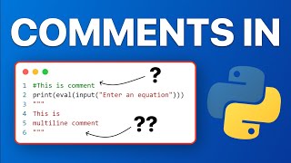 Comments in python | Coding with sagar