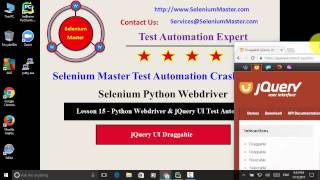 Lesson 15 Python Webdriver jQuery UI Draggable