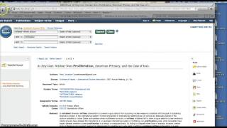 Finding FULL TEXT ONLY articles on EBSCO