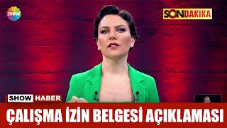 İçişleri'nden çalışma izin belgesi açıklaması