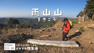 【雨山山】登山 天使の森のミツマタ群生地を歩く、雨山ダムから｜愛知県岡崎市｜2024年03月30日｜japanese alps hiking 4k動画