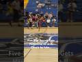 Juke Harris catches lob over 5 star UNC recruit Drake Powell #basketball #viral #shorts