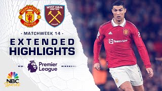 Manchester United v. West Ham United | PREMIER LEAGUE HIGHLIGHTS | 10/30/2022 | NBC Sports