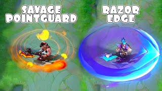 Balmond Razor Edge VS Savage Pointguard Skin Comparison