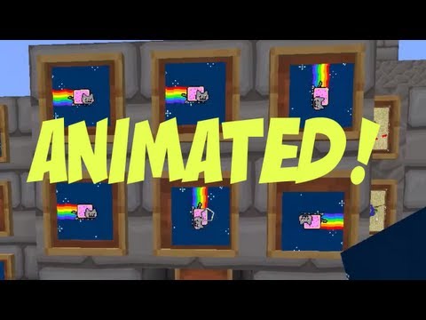 Nyan Cat in Minecraft! How to make custom animated item frames. Nyan Cat in Minecraft! How to make custom animated item frames.