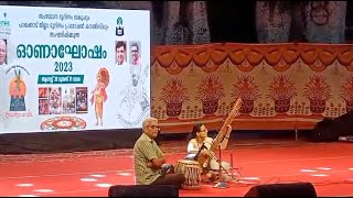 Pratibha Performing Sitar at Onam Celebrations at Rappadi Open Air Auditorium, Palakkad