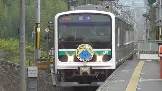 水戸線団臨結城行【水戸線地酒でいやど～も】E501系K751編成JR水戸線大和駅通過