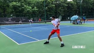 Novak Djokovic AMAZING Backhand Down The Line - Belgrade 2019 (HD)
