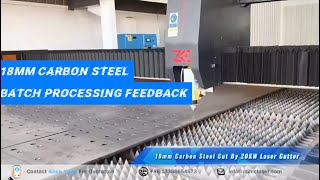 💥Watch our customer's feedback on the @zclasermachine  20000W fiber laser cutting machine