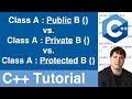 Base Class Access Specifiers | C++ Tutorial