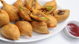 Bazaar Style Brinjal Bonda | Tasty Homemade Brinjal Bajji In 10mins | Tasty Test #55