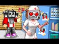 TV WOMAN NURSE became a SCHOOL fan of JJ! JJ & MIKEY - High School Love Story in Minecraft Maizen