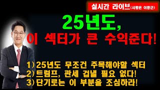 25년도, 이 섹터가 큰 수익준다!25년도 무조건 주목해야할 섹터트럼프, 관세 겁낼 필요 없다!단기로는 이 부분을 조심하라!