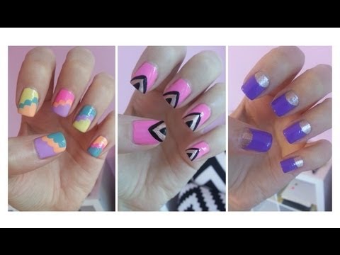 Easy Nail Art For Beginners!!! Easy Nail Art For Beginners!!!