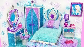 DIY Habitación en Miniatura de Frozen Elsa ~ Miniature Dollhouse Colección Casa de Muñecas