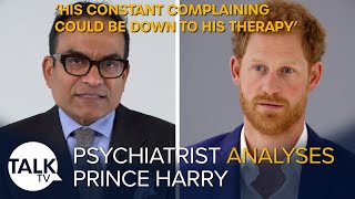 'His Therapists Are Too Scared To Tell Him The Truth' Psychiatrist analyses Prince Harry's book