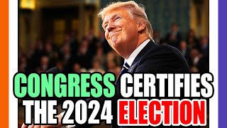 🚨BREAKlNG: CONGRESS CERTIFIES THE 2024 PRESIDENTIAL ELECTION 🟠⚪🟣