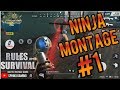 NINJA MONTAGE #1 - Rules of Survival (Funny Moments)