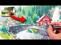 LANDSCAPE Urban Sketching Tips For Beginners!