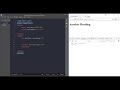 The browser console with JavaScript