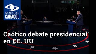Tras caótico debate presidencial en EE. UU., ¿debería cambiar el formato de los próximos encuentros?