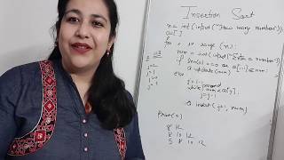 Insertion sort in Python | Python data structures | Computer Science class 12 Board #cbseboardexams