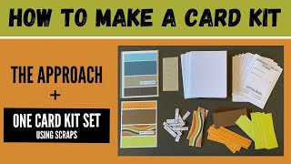 How to make handmade card kits for beginners using scraps